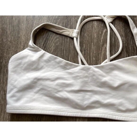 Lululemon Align Tank Top Cropped White Size 10 Yoga Gym Workout Activewer - Picture 3 of 12